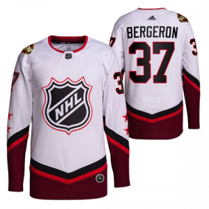 Herren Boston Bruins Trikot Patrice Bergeron 37 2022 NHL All-Star Weiß Authentic