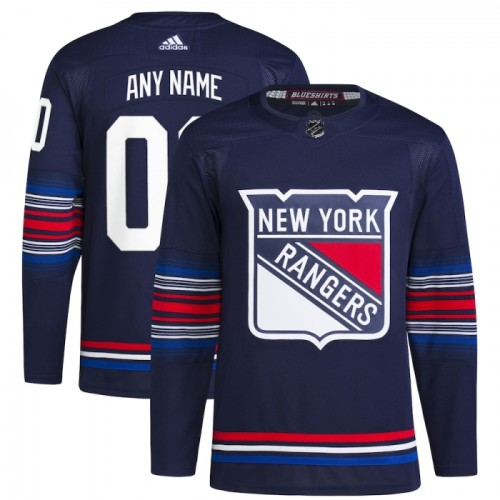 New York Rangers Trikot Benutzerdefinierte Authentic Adidas 2023-24 Navy